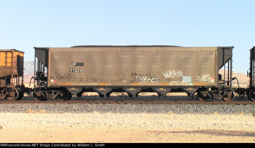 WB Loaded Coal Hooper Frt at Erie NV W-Pshr -66